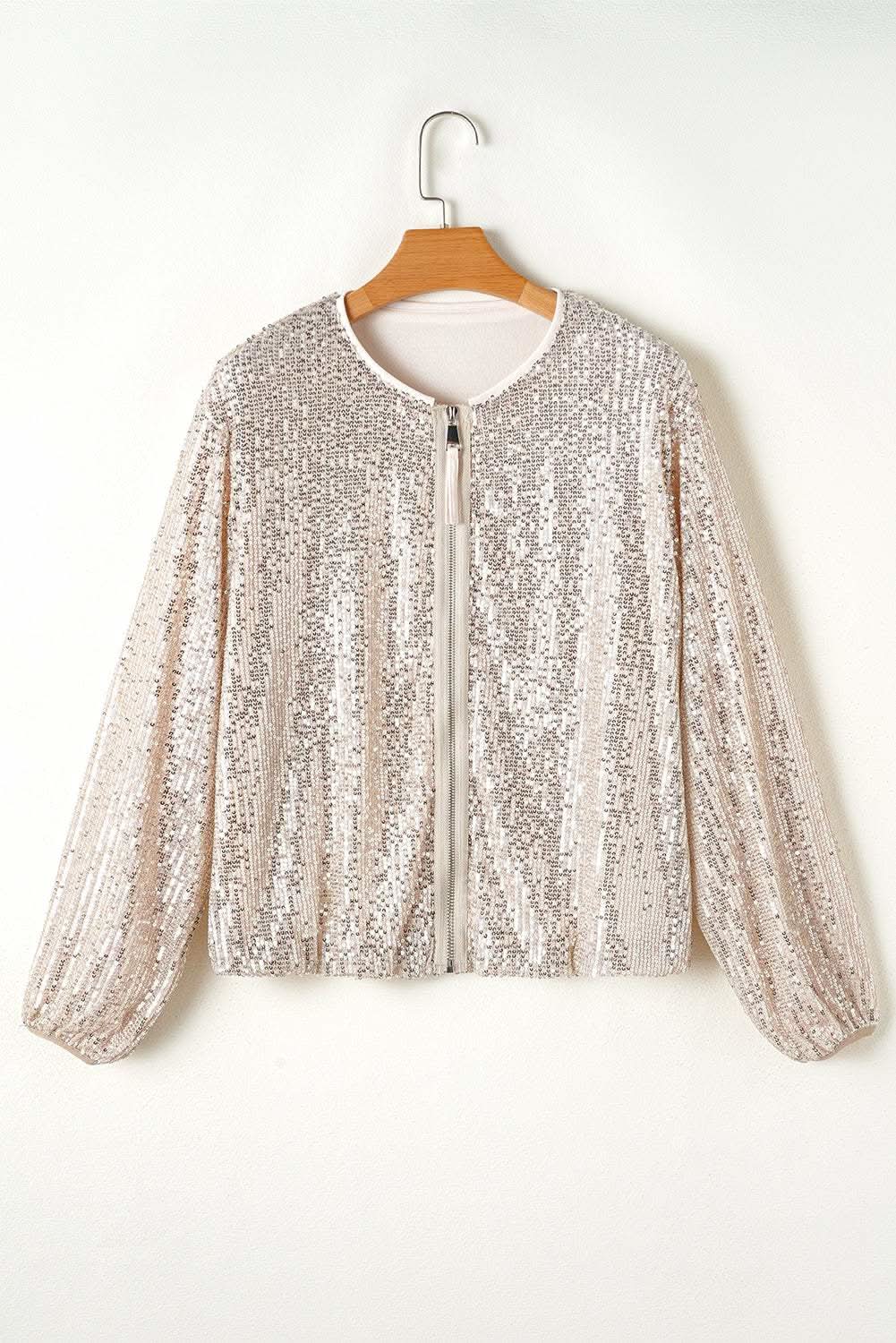 Glam apricot sequin jacket - Love Salve